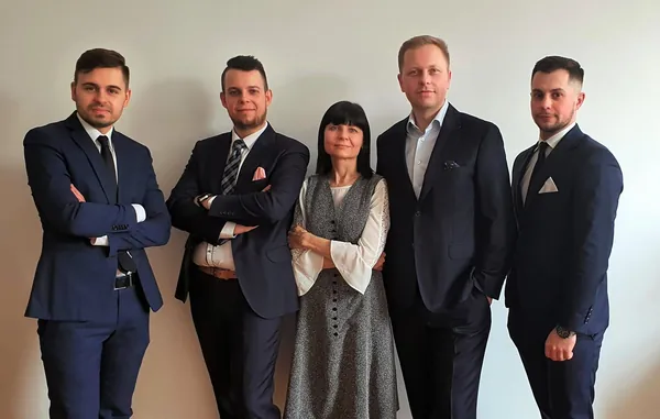 Pięcioosobowy zespół kancelarii PGM Adwokaci